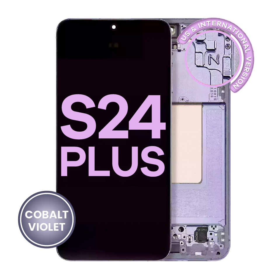OLED Assembly With Frame For Samsung Galaxy S24 Plus 5G (US & International Version) (Service Pack) (Cobalt Violet)