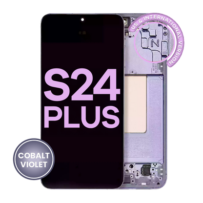 OLED Assembly With Frame For Samsung Galaxy S24 Plus 5G (US & International Version) (Service Pack) (Cobalt Violet)