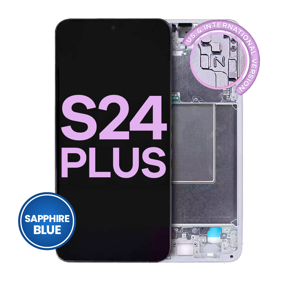 OLED Assembly With Frame For Samsung Galaxy S24 Plus 5G (US & International Version) (Service Pack) (Sapphire Blue)