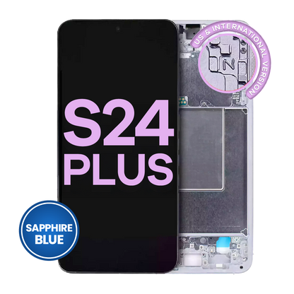 OLED Assembly With Frame For Samsung Galaxy S24 Plus 5G (US & International Version) (Service Pack) (Sapphire Blue)