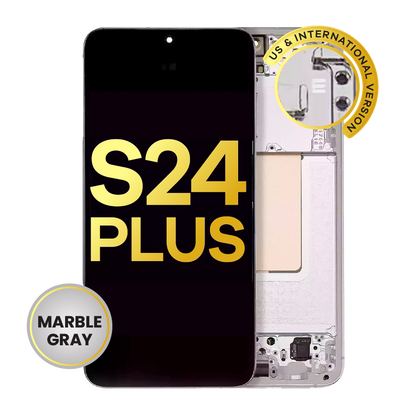 OLED Assembly With Frame For Samsung Galaxy S24 Plus 5G (US & International Version) (Service Pack) (Marble Grey)