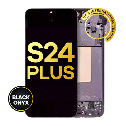 OLED Assembly With Frame For Samsung Galaxy S24 Plus 5G (US & International Version) (Refurbished) (Onyx Black)