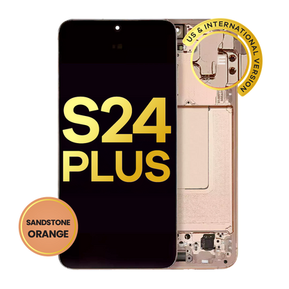 OLED Assembly With Frame For Samsung Galaxy S24 Plus 5G (US & International Version) (Refurbished) (Sandstone Orange)