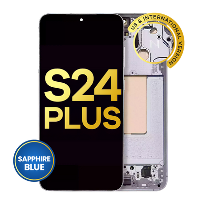 OLED Assembly With Frame For Samsung Galaxy S24 Plus 5G (US & International Version) (Service Pack) (Sapphire Blue)