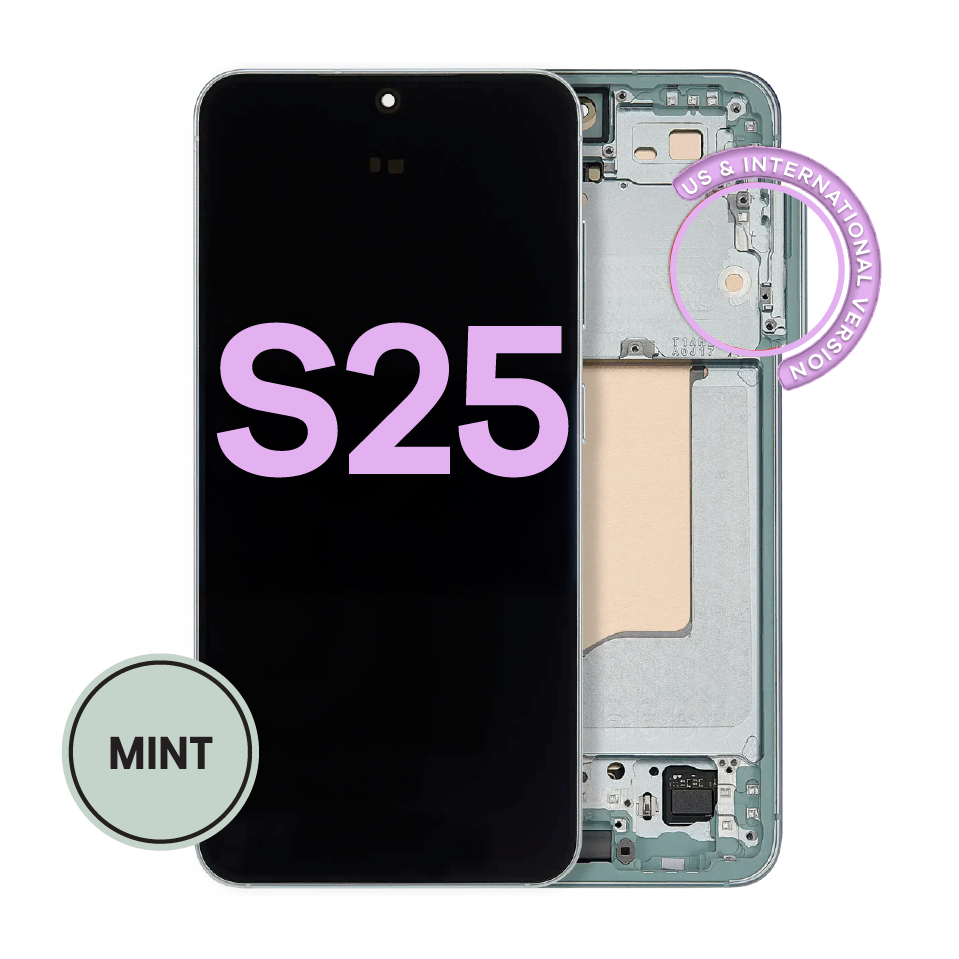 OLED Assembly With Frame For Samsung Galaxy S25 5G (US & International) (Service Pack) (Mint)