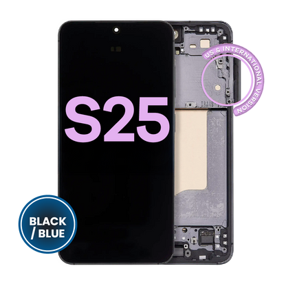 OLED Assembly With Frame For Samsung Galaxy S25 5G (US & International) (Service Pack) (Blue Black)