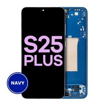 OLED Assembly With Frame For Samsung Galaxy S25 Plus 5G (US & International Version) (Service Pack) (Navy)