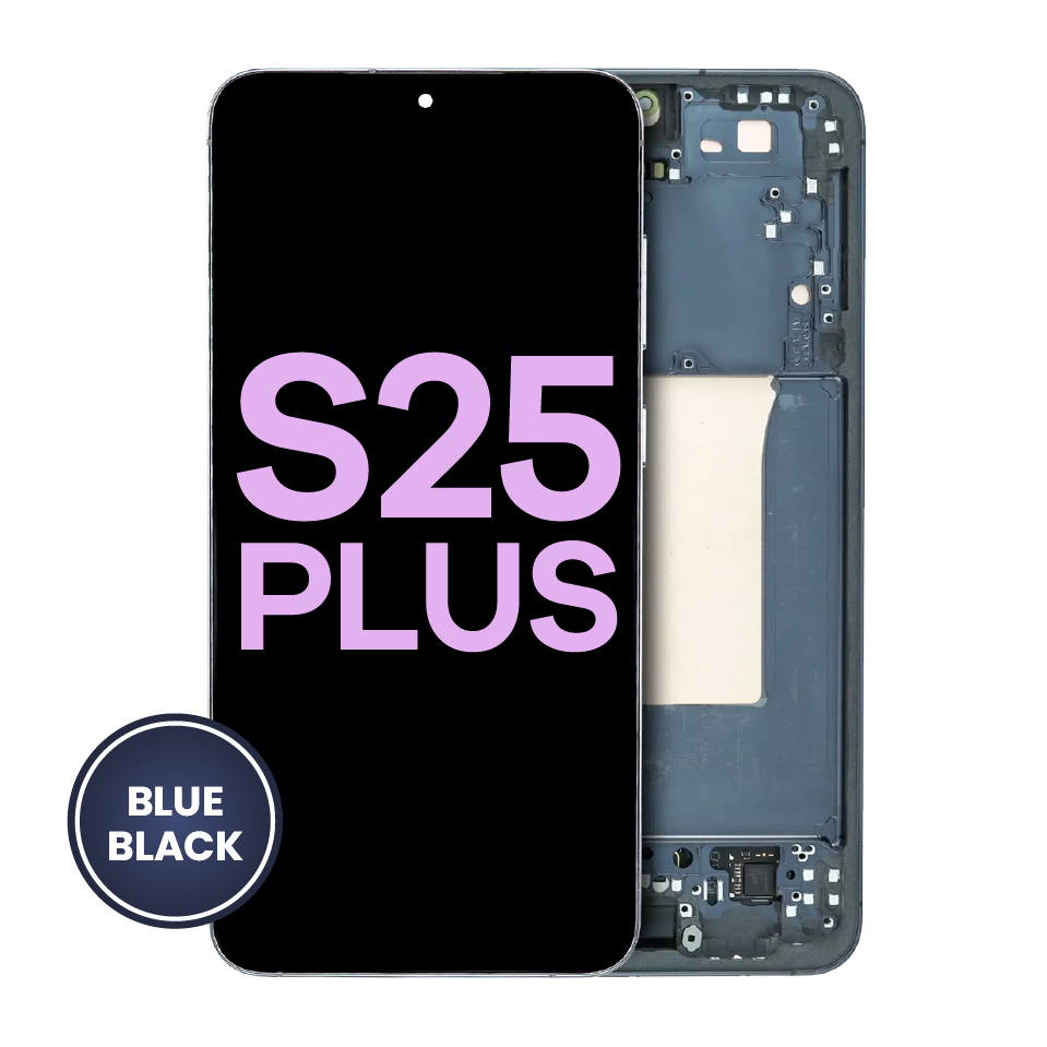 OLED Assembly With Frame For Samsung Galaxy S25 Plus 5G (US & International Version) (Service Pack) (Blue Black)