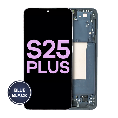 OLED Assembly With Frame For Samsung Galaxy S25 Plus 5G (US & International Version) (Service Pack) (Blue Black)
