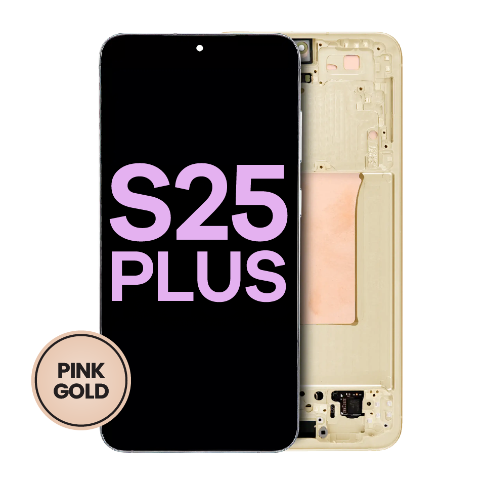 OLED Assembly With Frame For Samsung Galaxy S25 Plus 5G (US & International Version) (Service Pack) (Pink Gold)