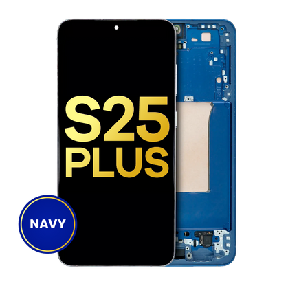 OLED Assembly With Frame For Samsung Galaxy S25 Plus 5G (US & International Version) (Refurbished) (Navy)