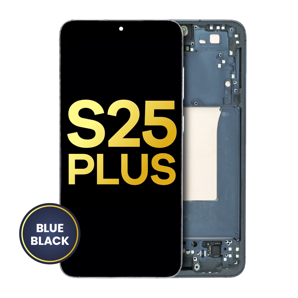 OLED Assembly With Frame For Samsung Galaxy S25 Plus 5G (US & International Version) (Refurbished) (Blue Black)