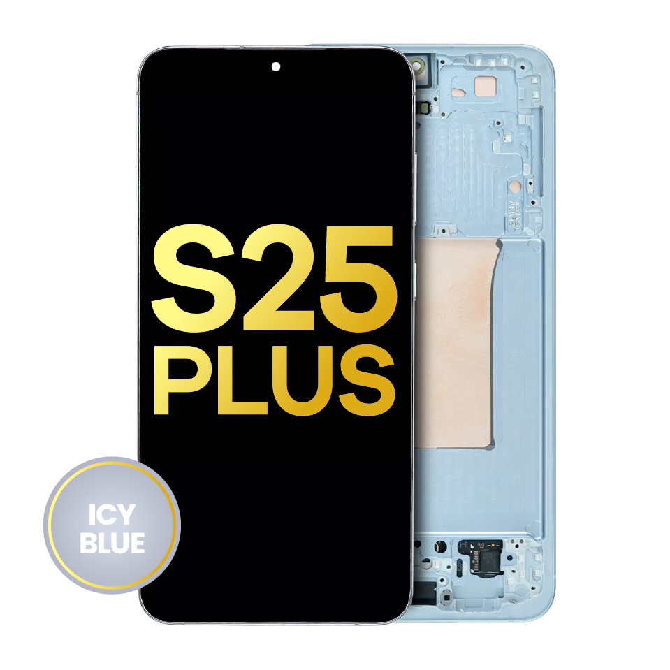 OLED Assembly With Frame For Samsung Galaxy S25 Plus 5G (US & International Version) (Refurbished) (Icy Blue)
