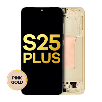 OLED Assembly With Frame For Samsung Galaxy S25 Plus 5G (US & International Version) (Refurbished) (Pink Gold)