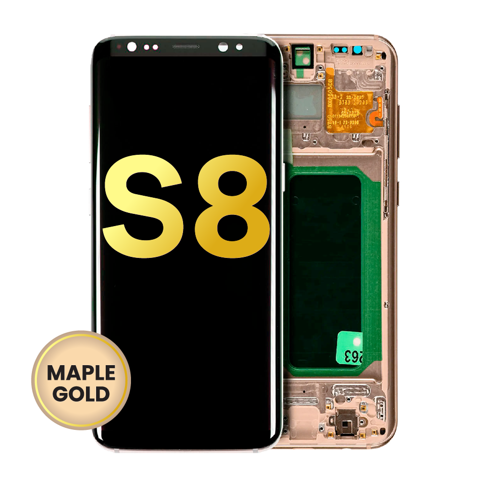 OLED Assembly With Frame For Samsung Galaxy S8 (Refurbished) (Maple Gold)