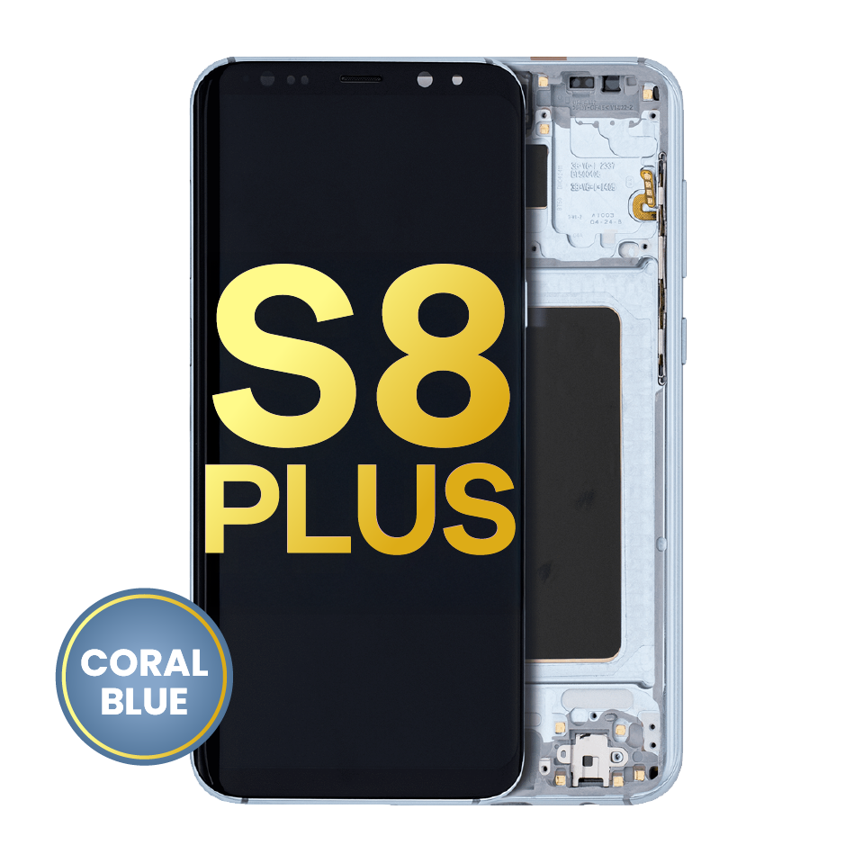 OLED Assembly With Frame For Samsung Galaxy S8 Plus (Refurbished) (Coral Blue)