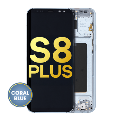 OLED Assembly With Frame For Samsung Galaxy S8 Plus (Refurbished) (Coral Blue)