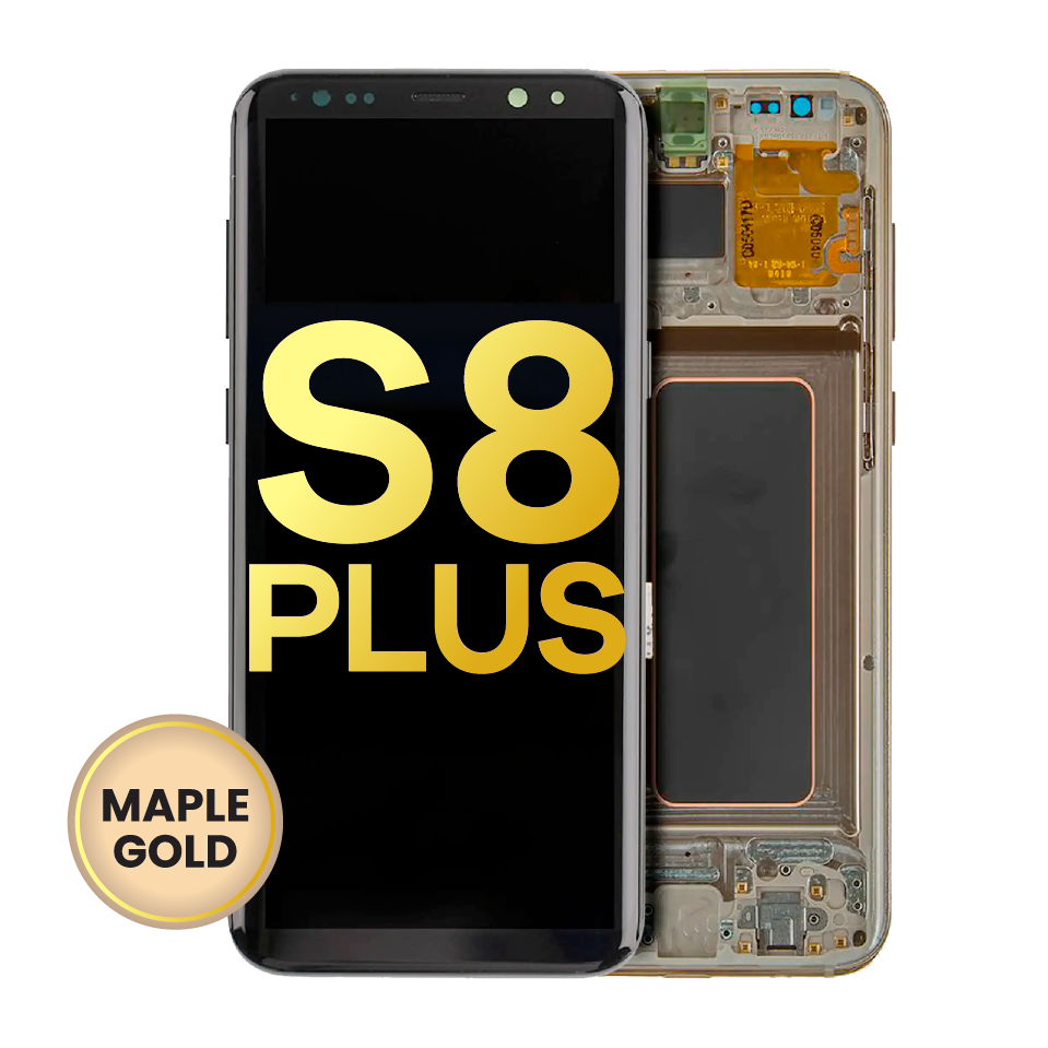 OLED Assembly With Frame For Samsung Galaxy S8 Plus (Refurbished) (Maple Gold)