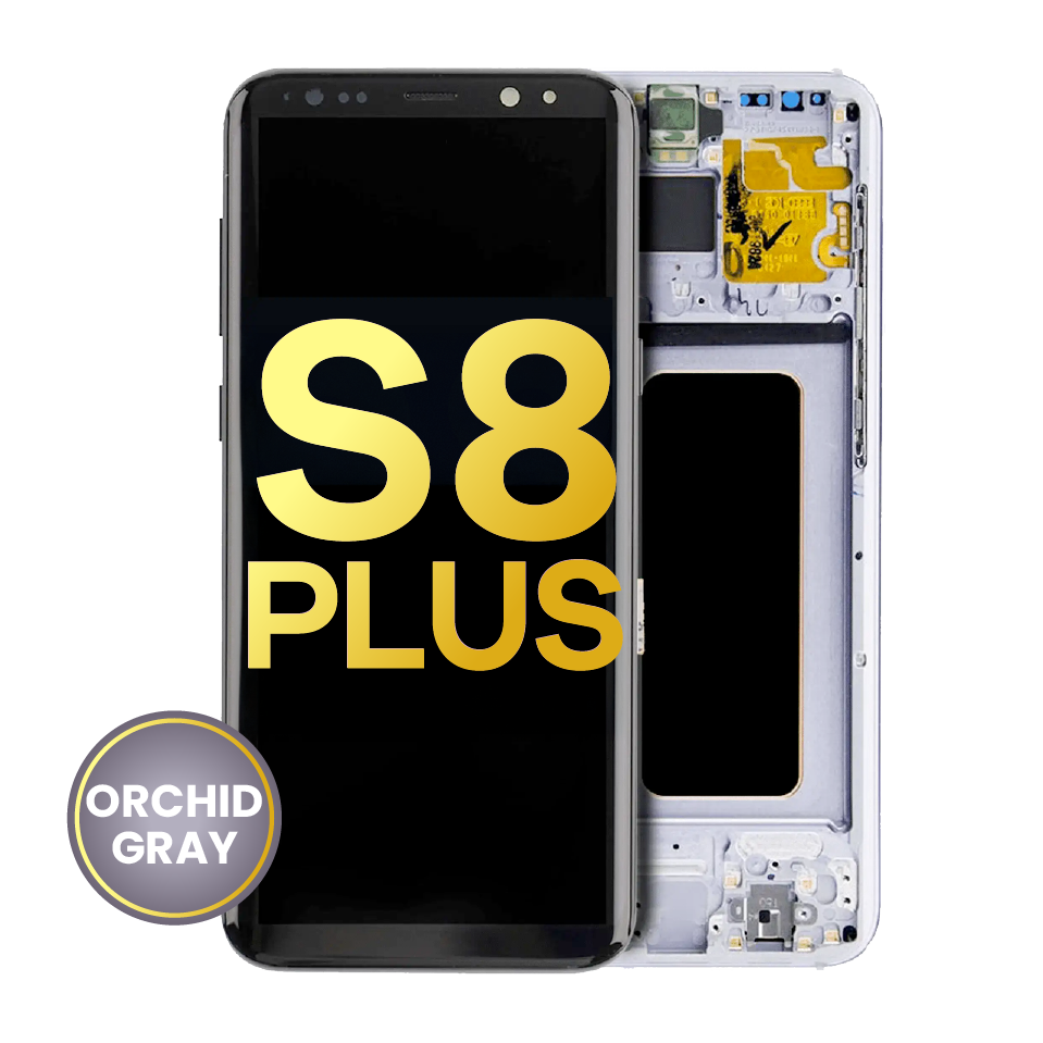 OLED Assembly With Frame For Samsung Galaxy S8 Plus (Refurbished) (Orchid Gray)