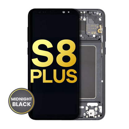 OLED Assembly With Frame For Samsung Galaxy S8 Plus (Refurbished) (Midnight Black)