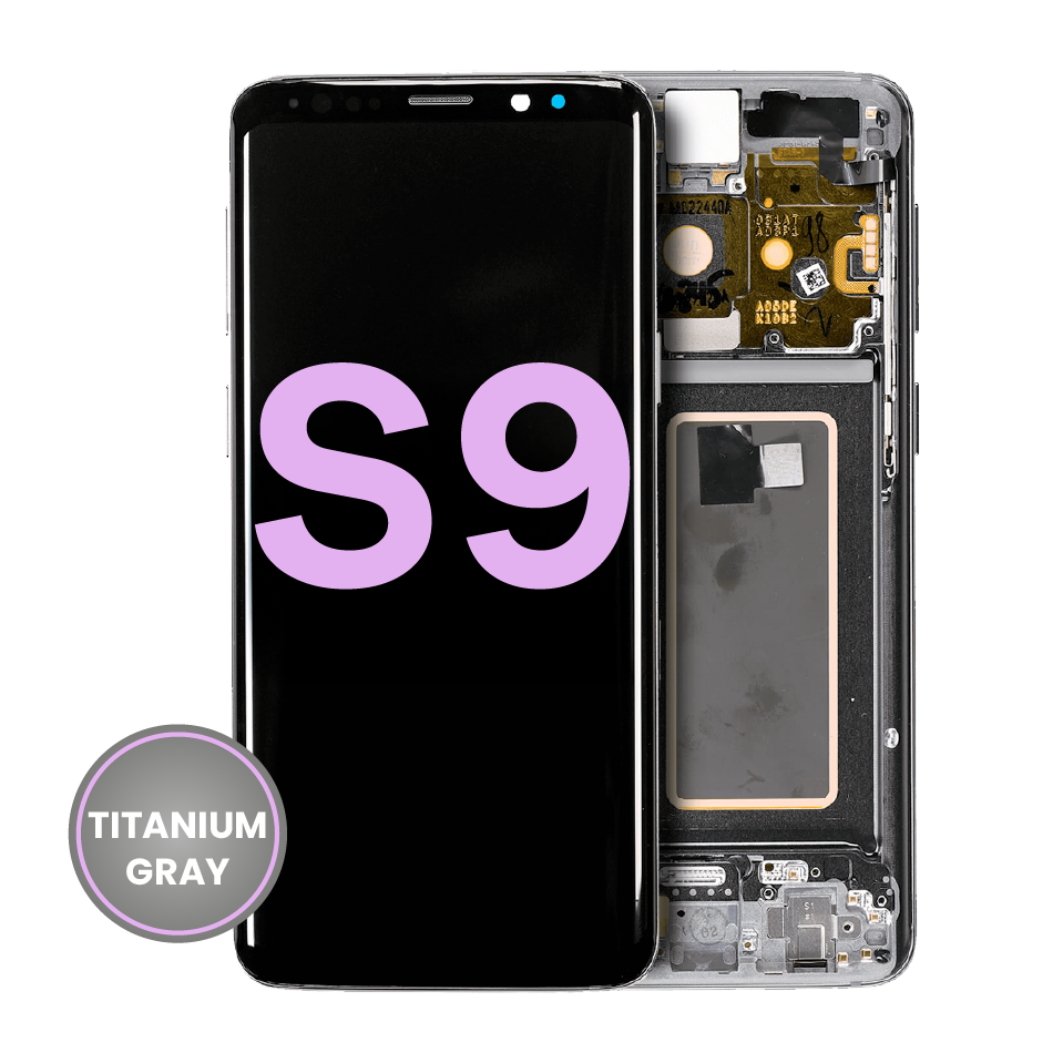 OLED Assembly With Frame For Samsung Galaxy S9 (Service Pack) (Titanium Gray)