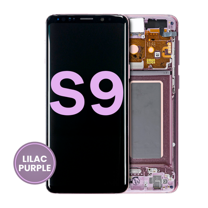 OLED Assembly With Frame For Samsung Galaxy S9 (Service Pack) (Lilac Purple)