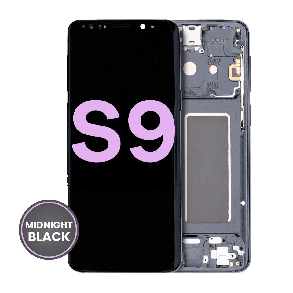 OLED Assembly With Frame For Samsung Galaxy S9 (Service Pack) (Midnight Black)