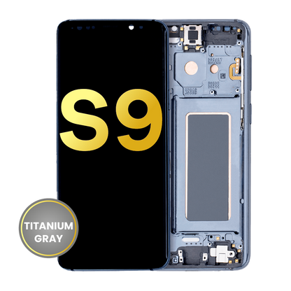 OLED Assembly With Frame For Samsung Galaxy S9 (Refurbished) (Titanium Gray)