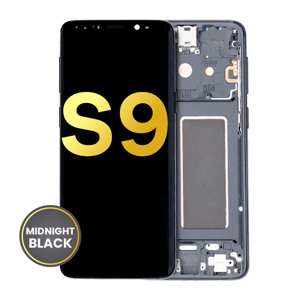 OLED Assembly With Frame For Samsung Galaxy S9 (Refurbished) (Midnight Black)