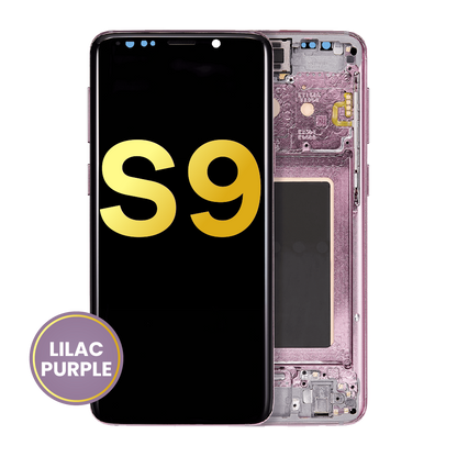 OLED Assembly With Frame For Samsung Galaxy S9 (Refurbished) (Lilac Purple)