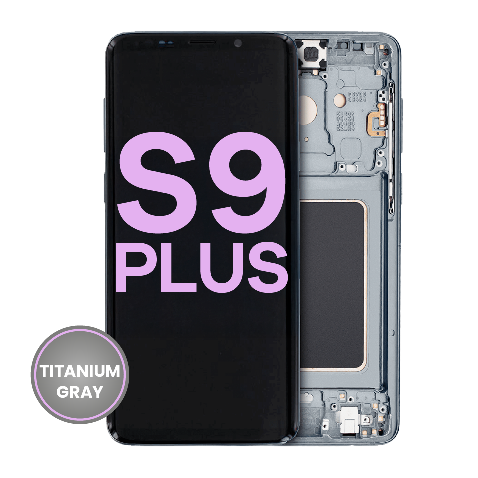 OLED Assembly With Frame For Samsung Galaxy S9 Plus (Service Pack) (Titanium Gray)