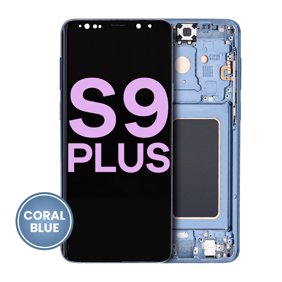 OLED Assembly With Frame For Samsung Galaxy S9 Plus (Service Pack) (Coral Blue)