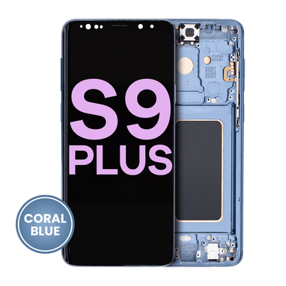 OLED Assembly With Frame For Samsung Galaxy S9 Plus (Service Pack) (Coral Blue)