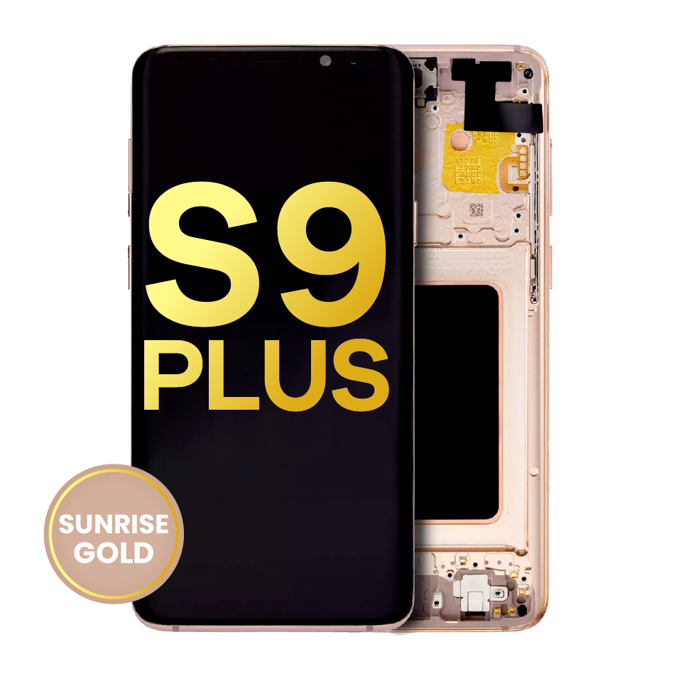 OLED Assembly With Frame For Samsung Galaxy S9 Plus (Refurbished) (Sunrise Gold)