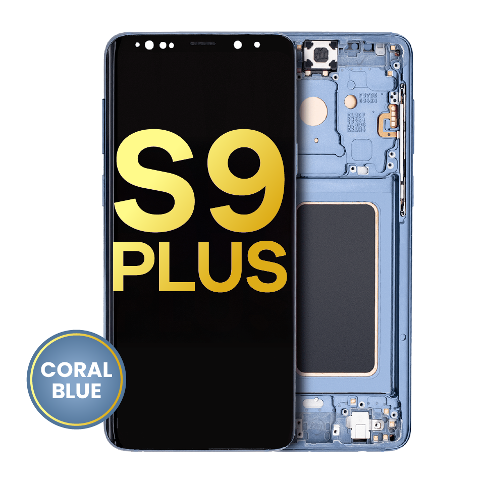OLED Assembly With Frame For Samsung Galaxy S9 Plus (Refurbished) (Coral Blue)