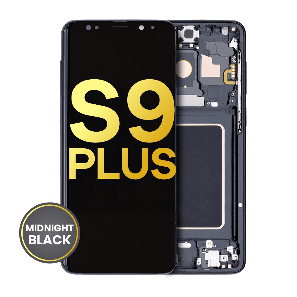 OLED Assembly With Frame For Samsung Galaxy S9 Plus (Refurbished) (Midnight Black)
