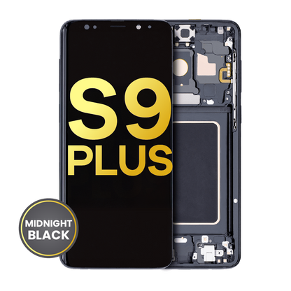 OLED Assembly With Frame For Samsung Galaxy S9 Plus (Refurbished) (Midnight Black)