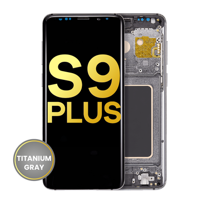 OLED Assembly With Frame For Samsung Galaxy S9 Plus (Refurbished) (Titanium Gray)
