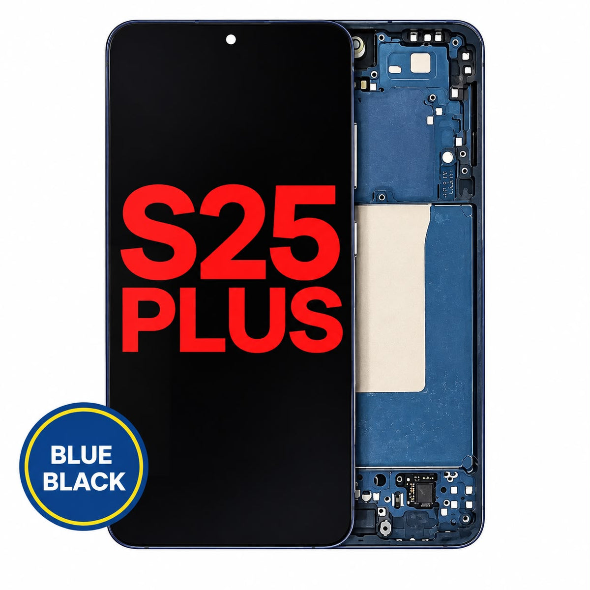 OLED Assembly With Frame For Samsung Galaxy S25 Plus 5G (US & International Version) (Refurbished) (Blue Black)