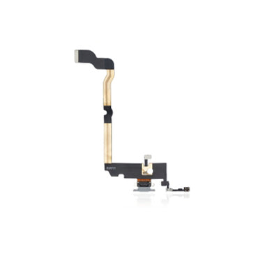 Charging Port Flex Cable Compatible For iPhone XS Max (Aftermarket) (Silver)