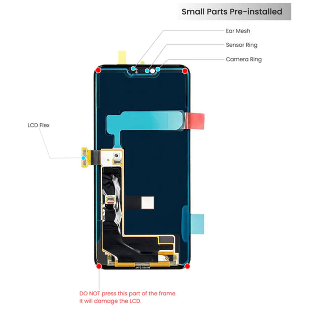 LG G8 ThinQ LCD Without Frame