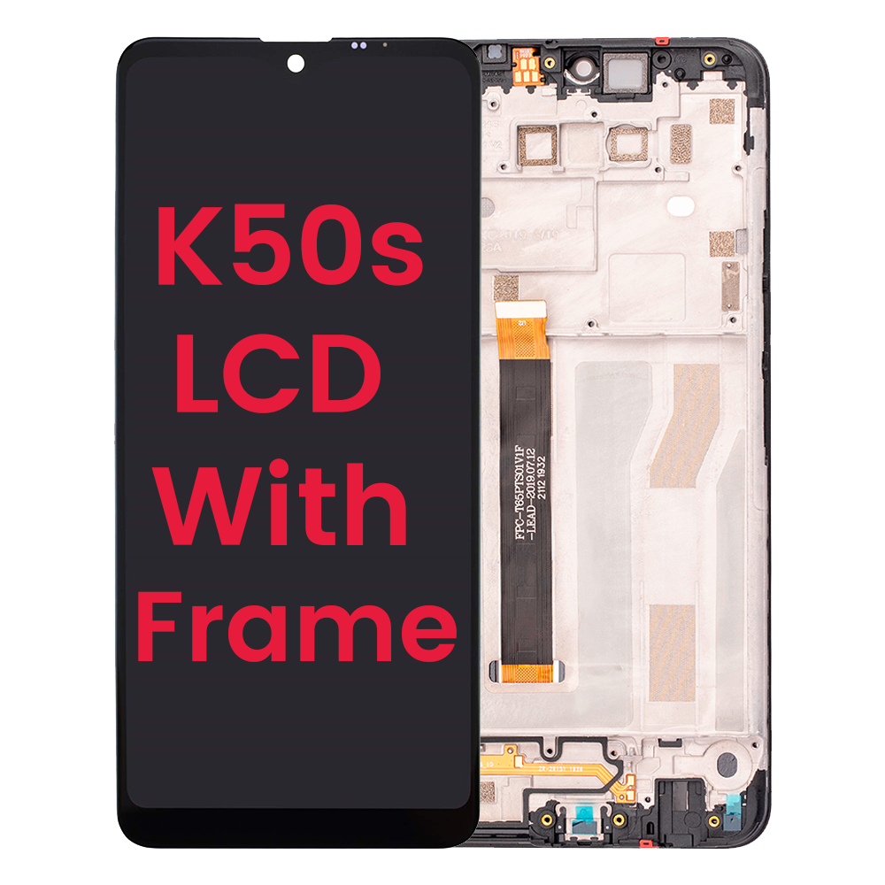 LG K50s LCD With Frame [Black]