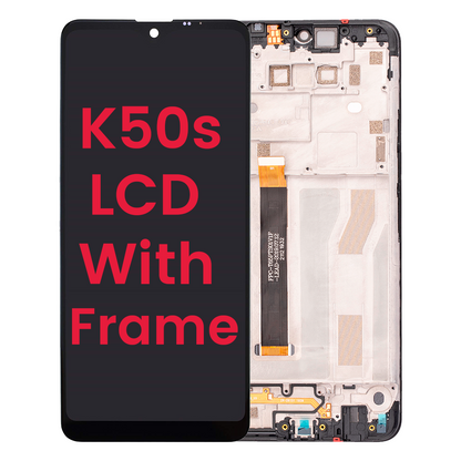 LG K50s LCD With Frame [Black]