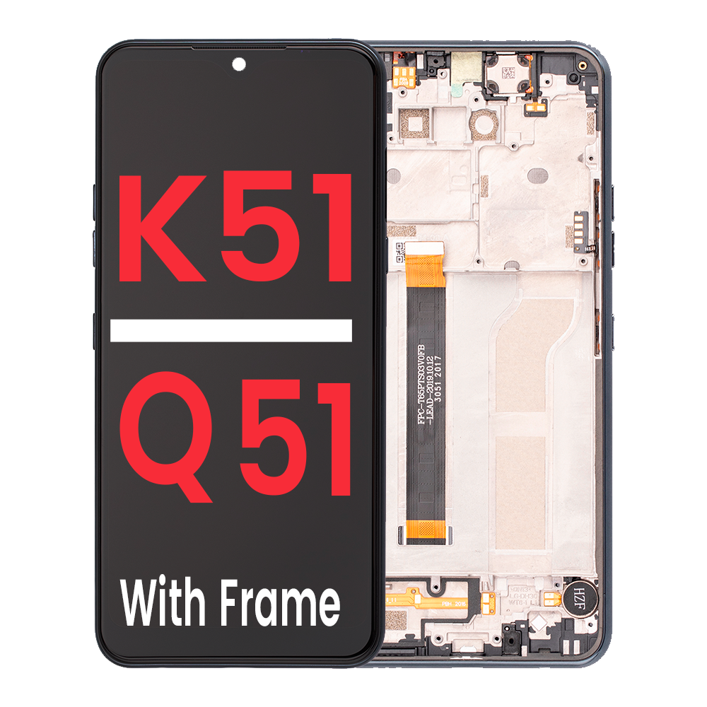LG K51 / Q51 LCD With Frame