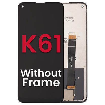 LG K61 LCD Without Frame [Black]